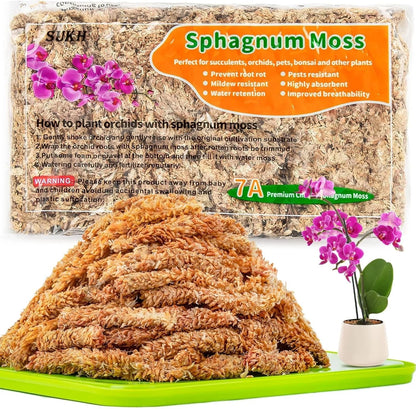 4oz Sphagnum Peat Moss for Plants (Natural Premium Long Fibered)