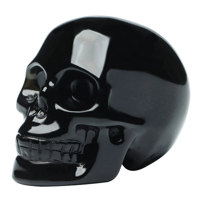 2" Natural Black Obsidian Crystal Skull Head for Universal Use