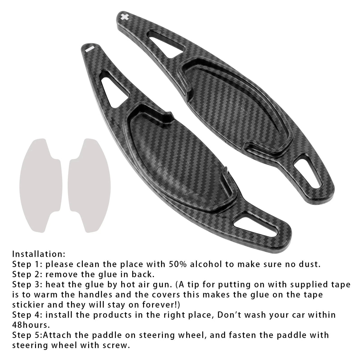 Carbon Look Paddle Shifter Extensions for Honda CR-V Civic (2022–2023)