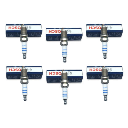 Set of 6 Spark Plugs Bosch for Audi A4 A5 A6 Q5 S5 3.0 3.2L (2005–2016)