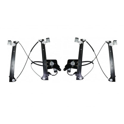 Power Window Regulator & Motor Assembly Pair for Chevy Silverado 3500 (2001–2006) - MLX-PAIR-SHE672-911L-CL360A58, GM1550114