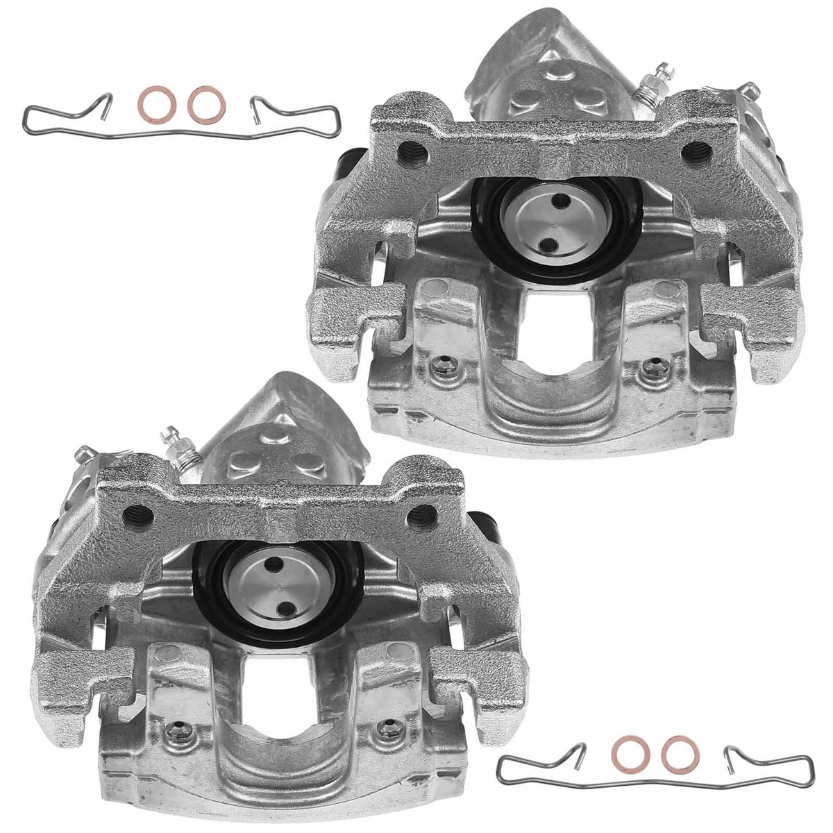 A-Premium Pair Rear Disc Brake Calipers w/ Bracket for Chevrolet Cobalt (2008–2010) - 344010, 25902074, 25902073, 344011, 18-B5238, 18-B5239