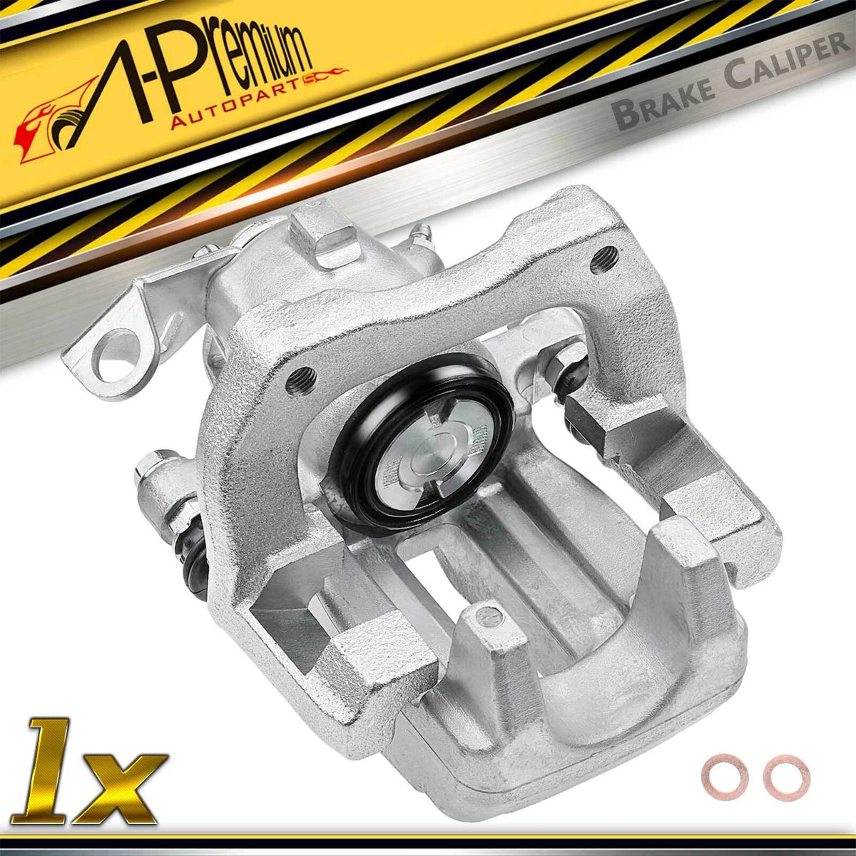 Rear Left Disc Brake Caliper w/ Bracket for VW Jetta Golf (2002–2005) 19-B2719A, 1JO615423E