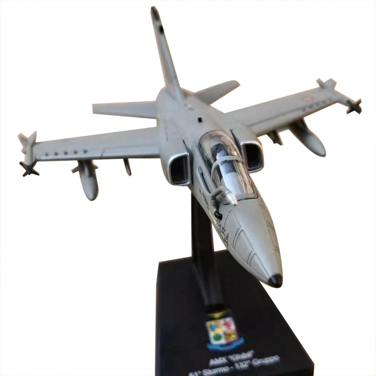 Alloy Desktop Decor Piece for AMX Ghibli Fighter Model 1:100
