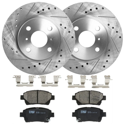 2X Brake Disc and Pad Kit for Scion xA xB (KIT-072924-4479, 12144133)