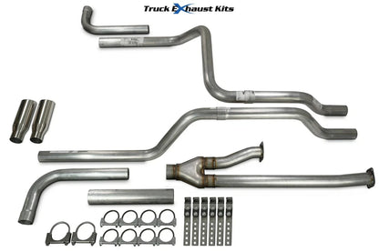 2.5" Direct Fit Dual Exhaust Kit for Tundra (2009–2013) No Muffler Side Rolled Tip