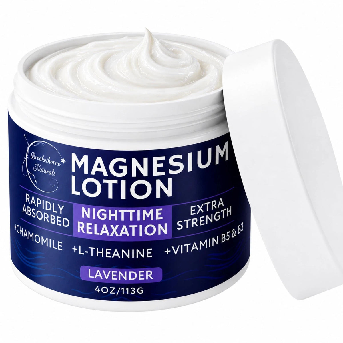 Nighttime Magnesium Lotion for Sleep - Lavender
