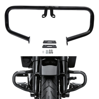 Chopped Engine Guard Crash Bar for Harley Road King, Street Glide (2014–2023)
