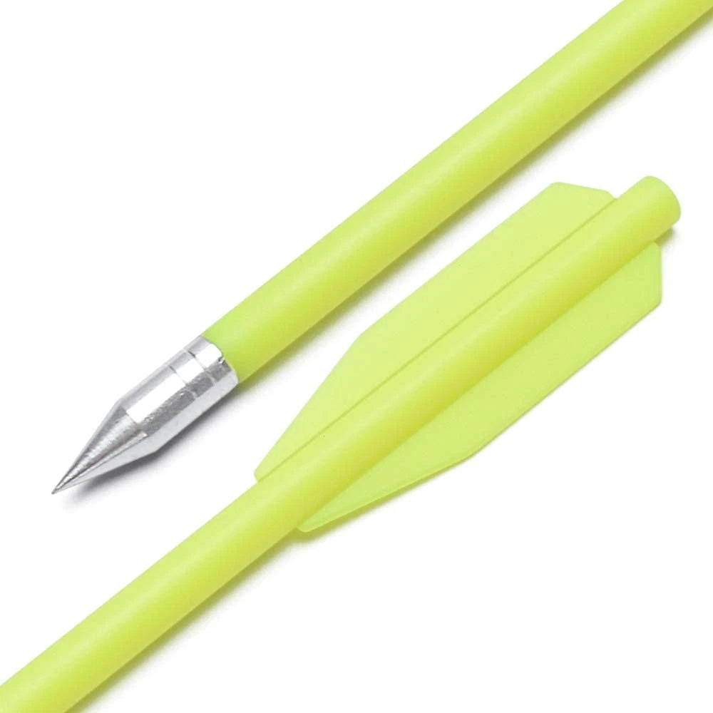 Set of 4 Crossbow Bolts for Miniature Crossbows - Yellow Plastic Body