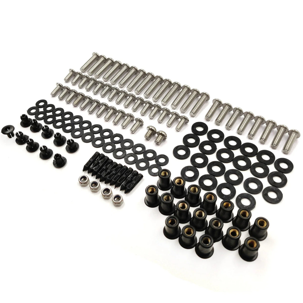 Complete Stainless Fairing Bolt Kit for Kawasaki ZX10R (2004–2005)