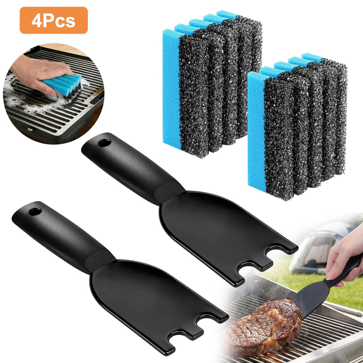 Grill Pan Cleaner Kit for Electric Griddle Waffle Makers