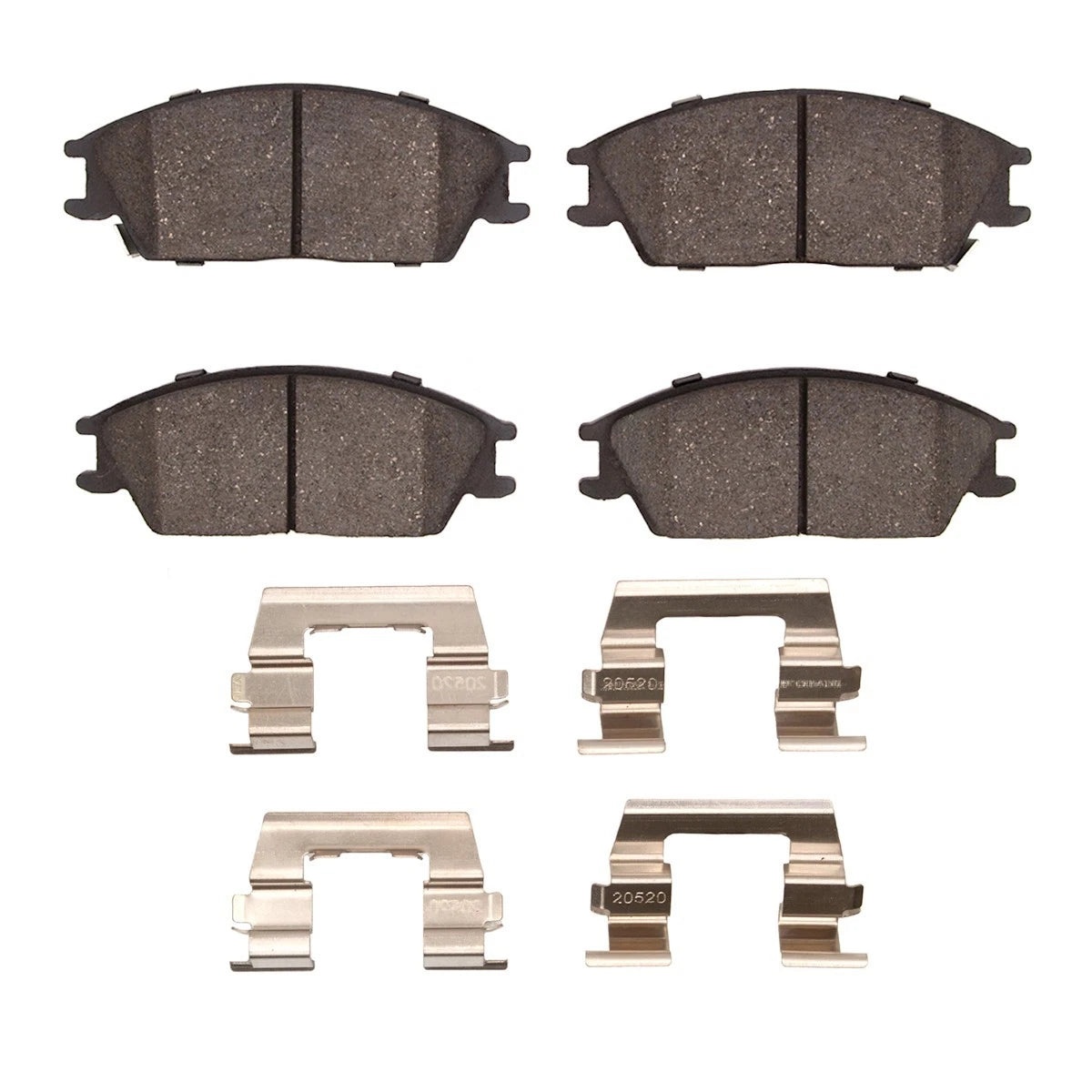2X Brake Pad Set Front for Hyundai Accent (1987–1999) 2552-0440-01