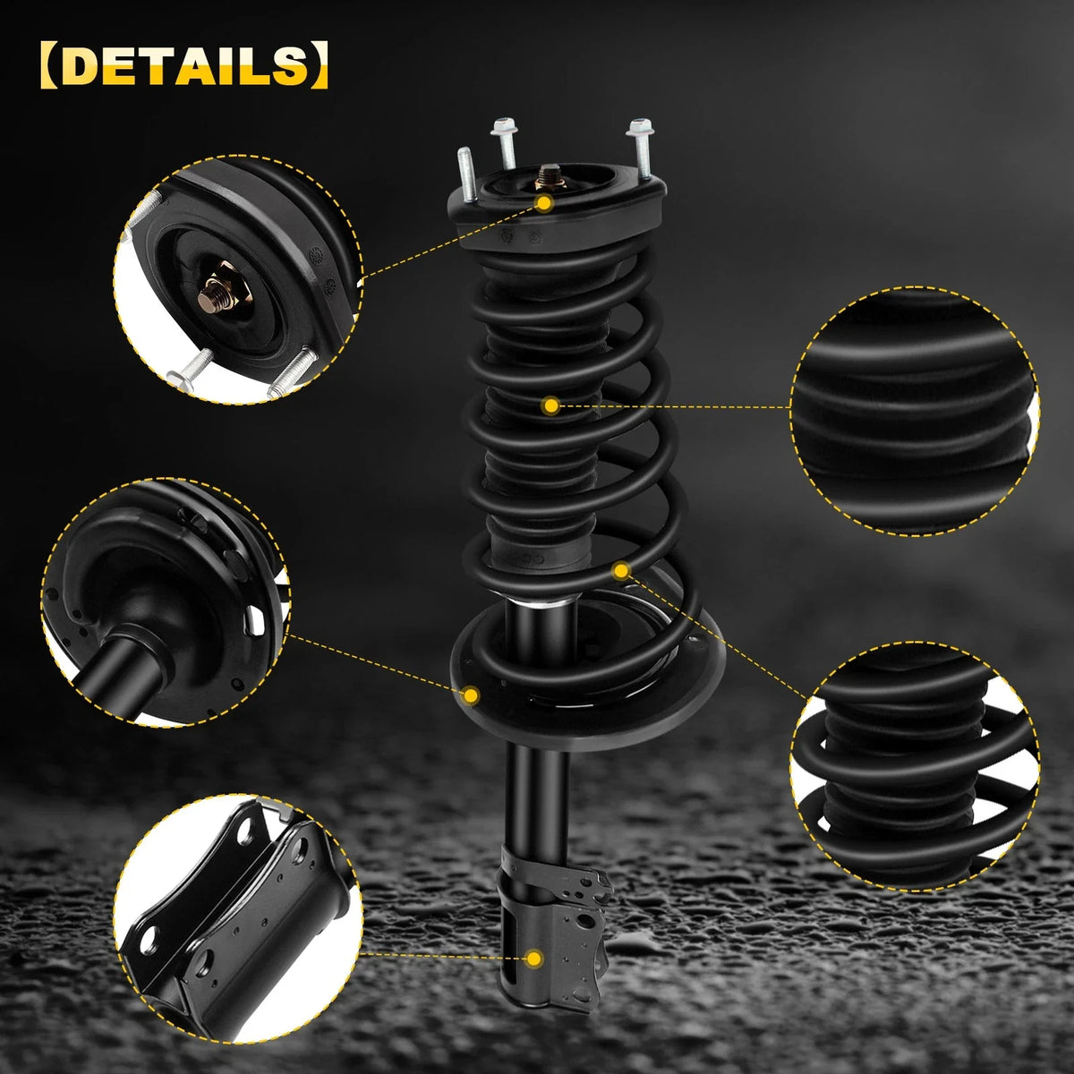 Set of 2 Rear Complete Struts with Springs for Toyota Camry, Avalon