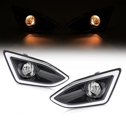 Set of 2 Fog Lights with Harness Switch Kit for Ford Edge (2015–2018)