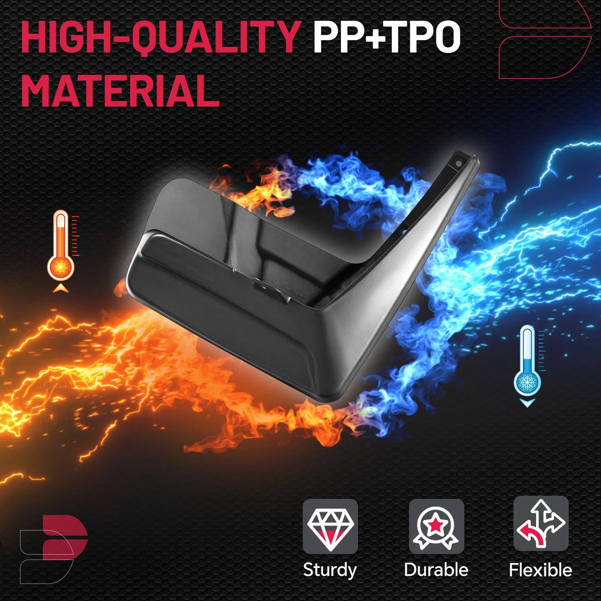 Mud Flaps Splash Guard for Toyota Sienna (2018–2020) 3.5L L LE XLE (4pcs)