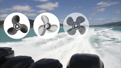 13.5x17 Stainless Boat Propeller for Yamaha Outboard 60-115HP (15 Spline, RH)