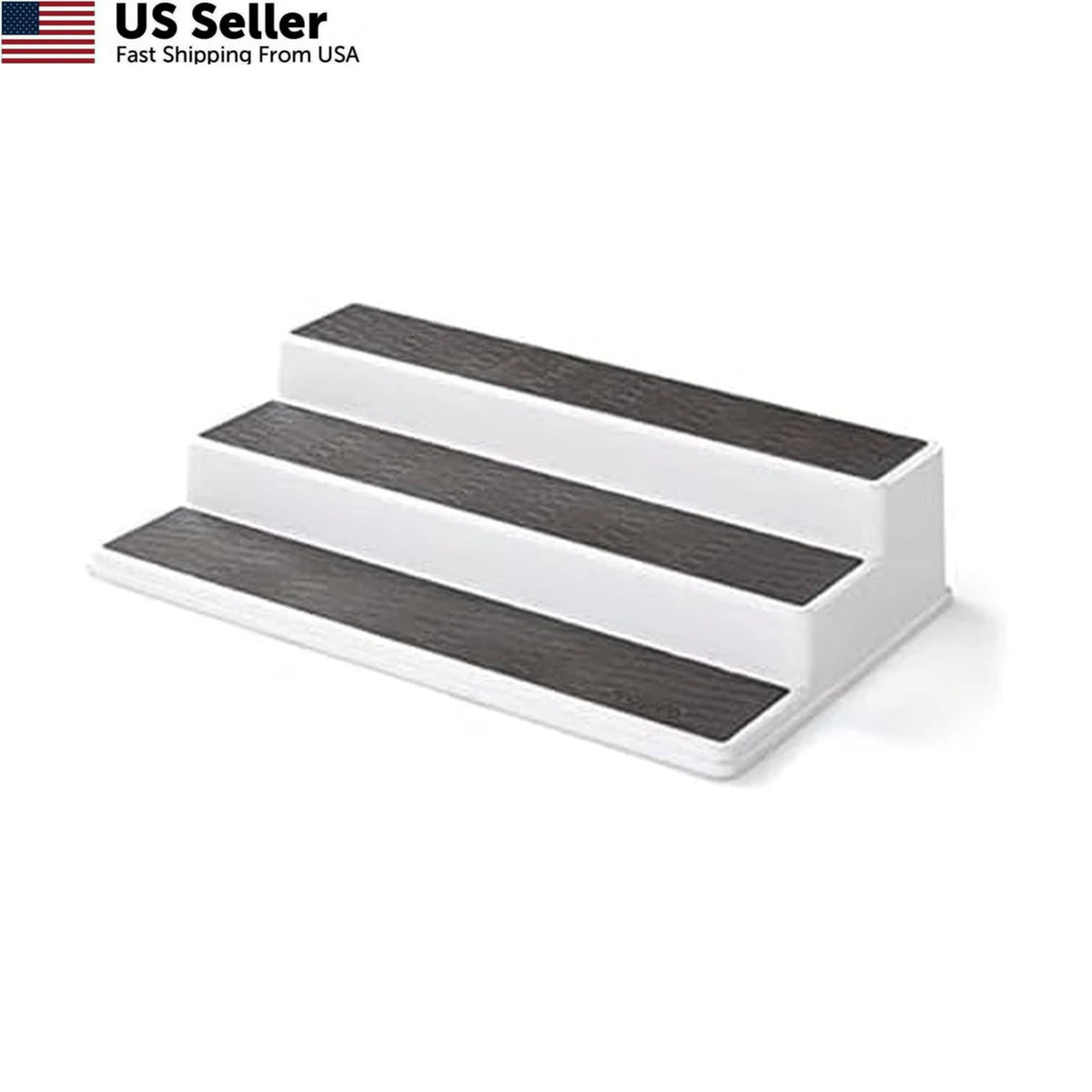 3-Tier Non-Skid Spice Rack Organizer for Kitchen (15-Inch)