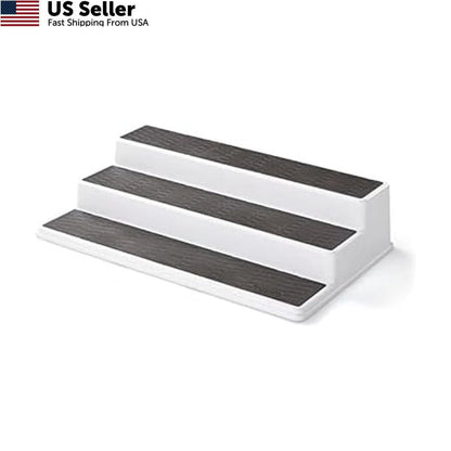 3-Tier Non-Skid Spice Rack Organizer for Kitchen (15-Inch)