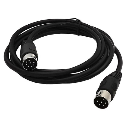 8 Pin DIN Male to 6 Pin DIN Male Audio Data Signal Connector Cable 5.9ft