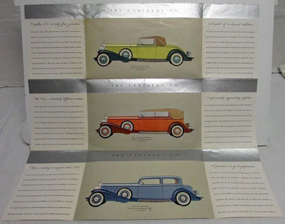 Color Sales Folder for Cadillac LaSalle (1932) Silver Metallic Printing