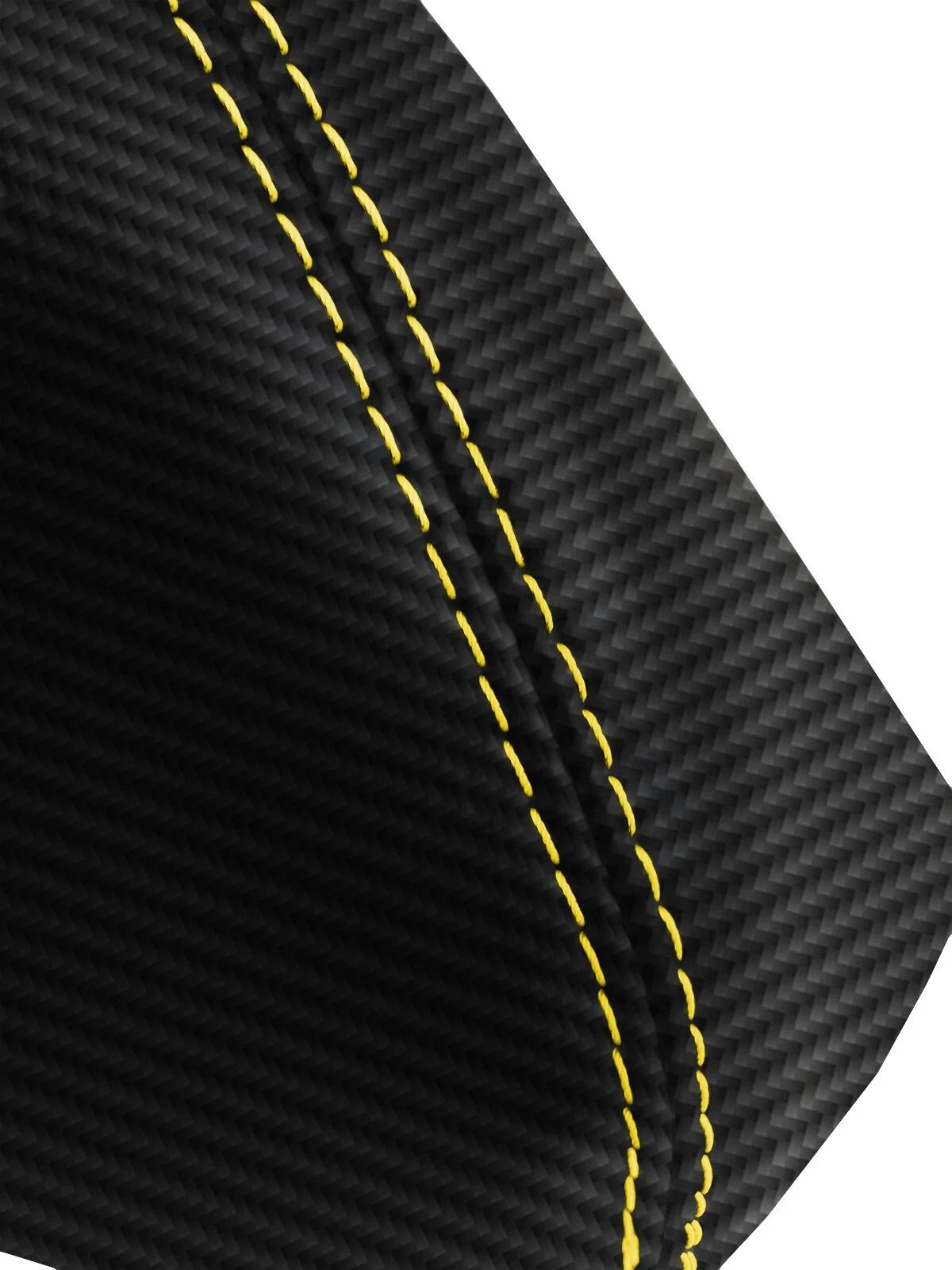 E Brake Boot Cover for Ford Escape (2005–2007) Yellow Stitch PVC Carbon