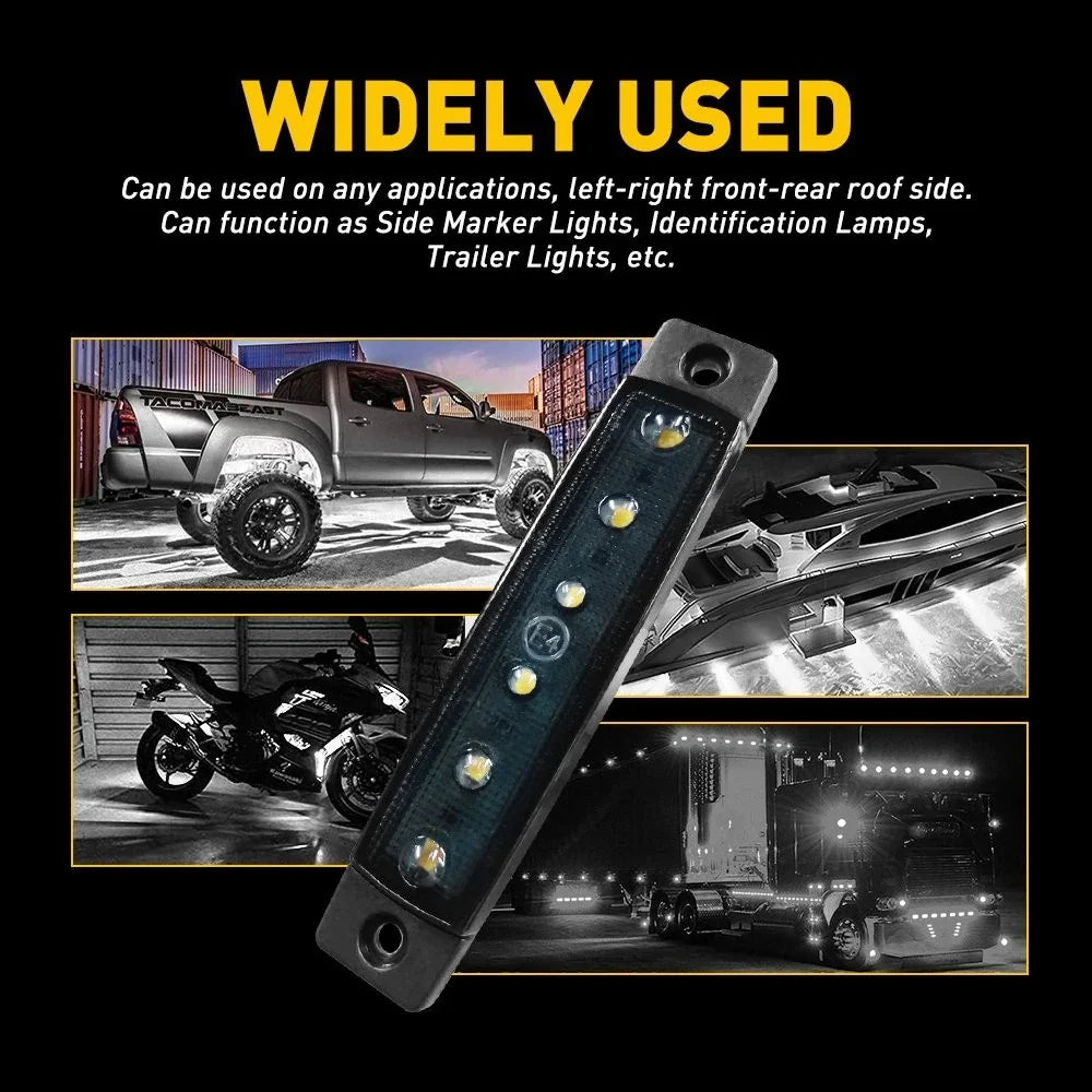 10X LED Rock Wheel Lights for Jeep Offroad Truck UTV ATV Boat