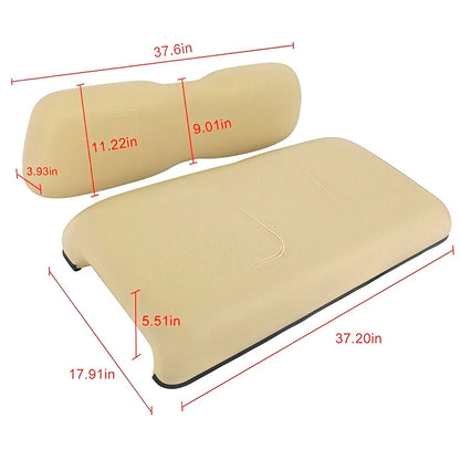 Beige Front Seat Cushion for Club Car DS (2000.5-Up) Golf Cart