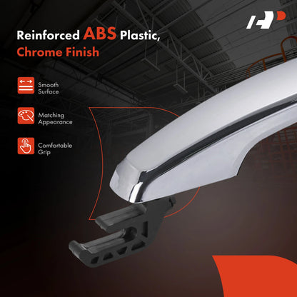 Front Driver Exterior Door Handle w/ Keyhole for Cadillac Chevy Buick (25936865CHR, 25936893CHR, 92233089CHR, 79797)
