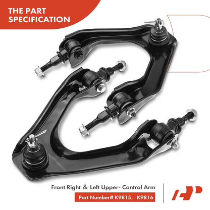 Set of 4 Complete Strut & Coil Spring Control Arm Kit for Honda Accord (2018–2023) - 51220SM1A01, 51220SM1A02, 53010SR3010, 53521SM4013