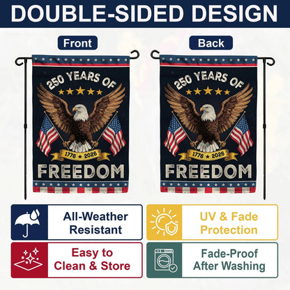 12x18 Garden Flag for America USA (250th Anniversary)