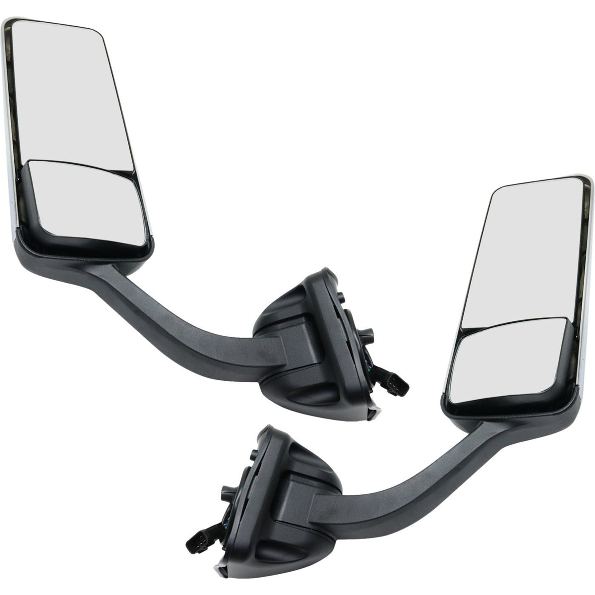 Set of 2 Power Heated Chrome Mirrors for Freightliner Cascadia (2008–2015)