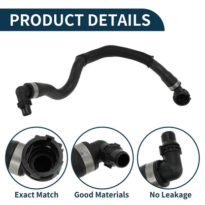 Radiator Hose Heater Hose for BMW X5 (2013) No. 17127805599 Black