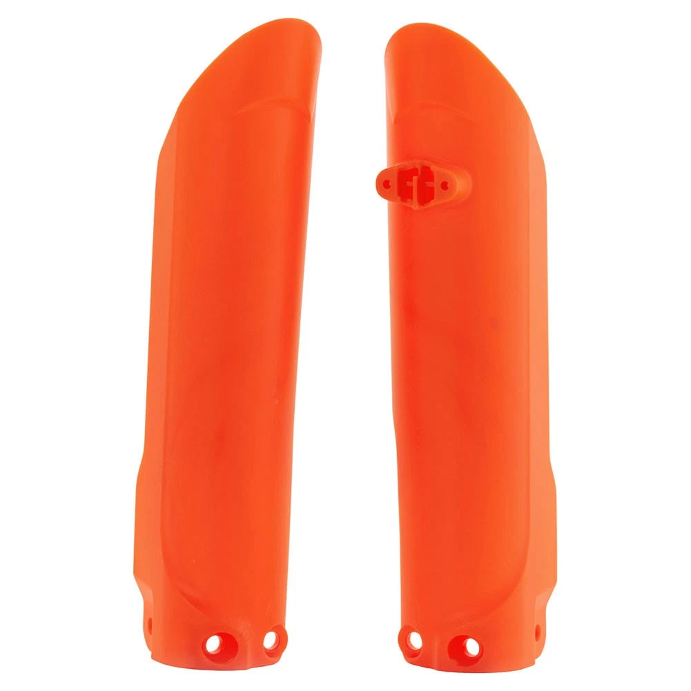 Set of 2 Lower Fork Covers for Acerbis (2401265226) - Orange Plastic