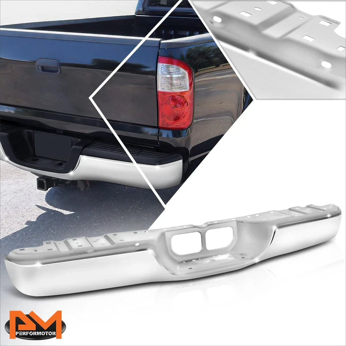 Rear Bumper Face Bar for Toyota Tundra (2000–2006) Chrome Replacement
