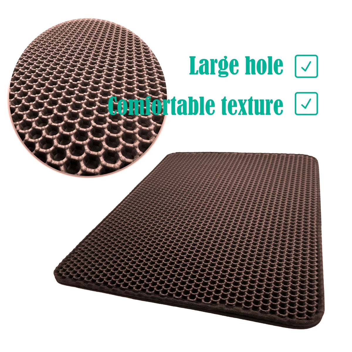 Cat Litter Mat Trapper Pad for All Makes and Models (60x45 cm) Rubber EVA