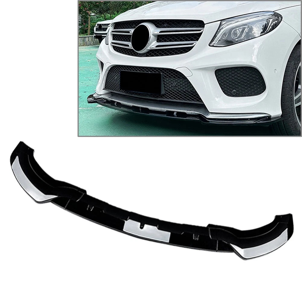 Front Bumper Lip Spoiler for Mercedes Benz GLE Class W166 Coupe (2015–2018)
