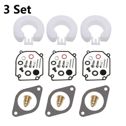 3X Carburetor Rebuild Kit for Yamaha Outboard 2T 75 80 90HP (6H1-W0093-01-00)
