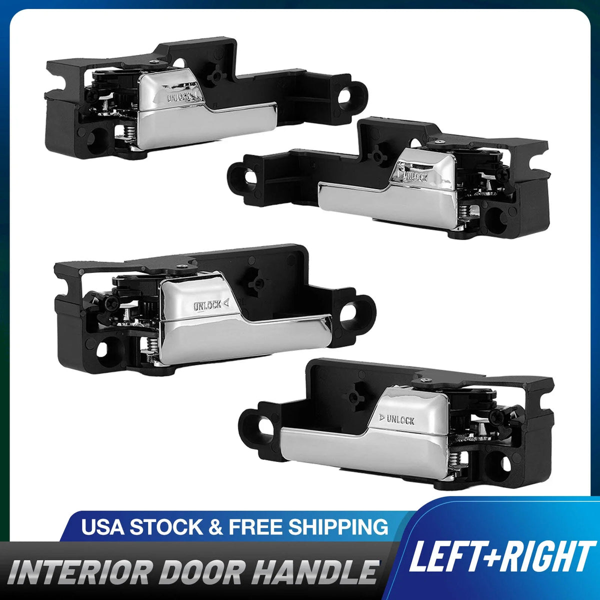 Set of 2 Inner Door Handles for Ford Fusion (2006–2012)