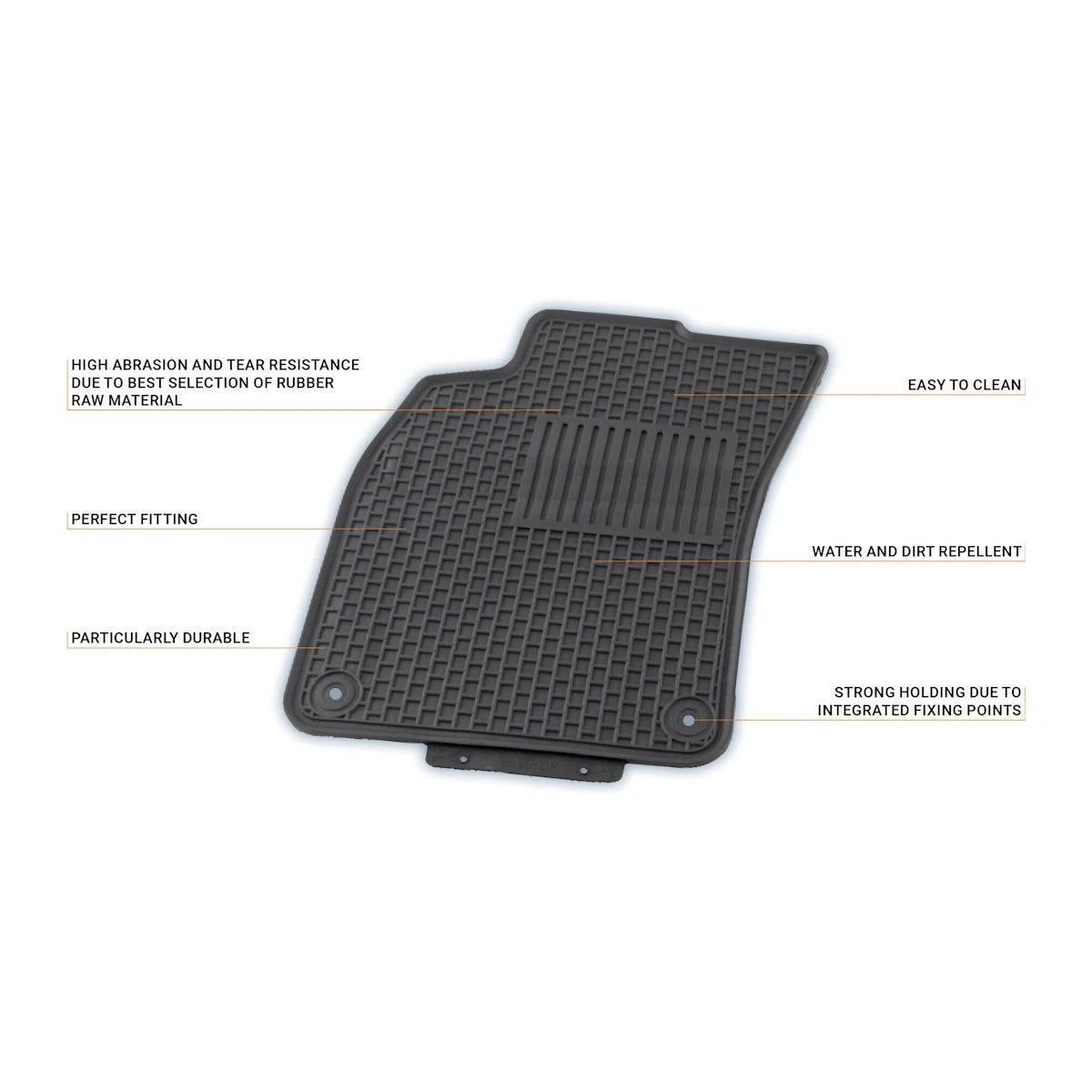 Set of 4 Floor Mats for Tesla S (2021–2022) V58-0021, 104768601G