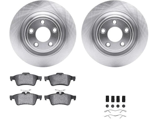 Brake Pad and Rotor Kit for Jaguar S Type (2006–2008) 19942PDVQ
