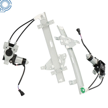 Pair Rear Window Regulator w/ Motor for Buick Regal Century (1997–2004) Intrigue (1998–2002)