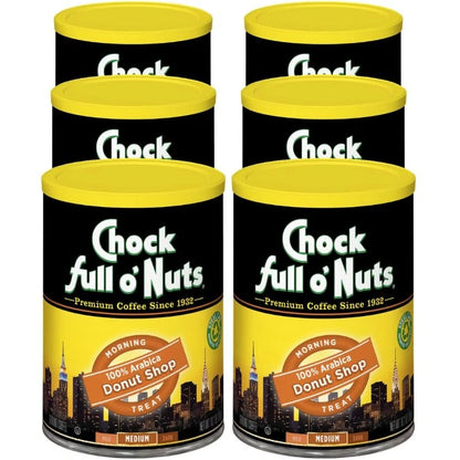 Pack of 6 Donut Shop Ground Coffee 10.2 Ounce