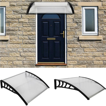 40"x 40" Clear Hollow Polycarbonate Awning for Porch Window Door