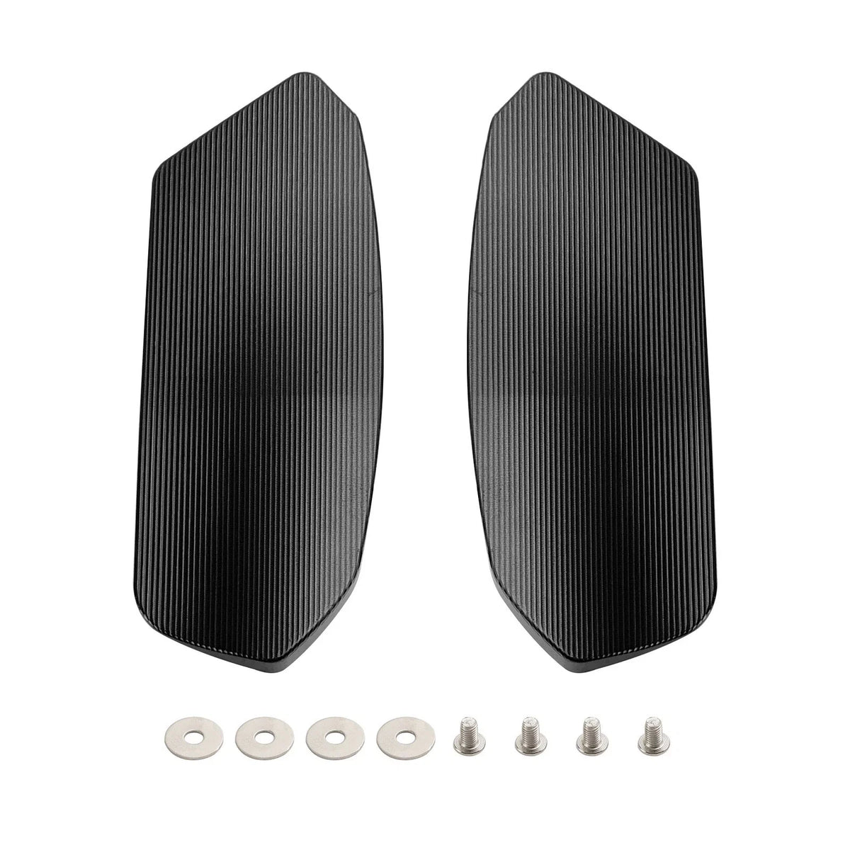 Alu Mirror Block Off Plates Hole Caps Black for Suzuki GSXR1000 (2017–2024)