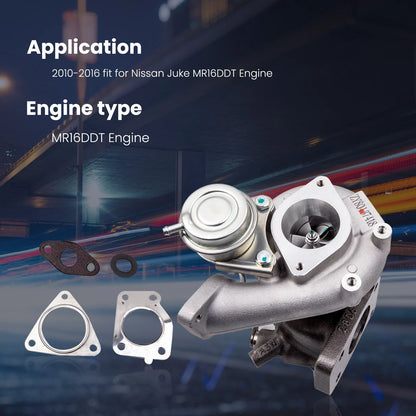 Turbocharger 49335-00880 for Nissan Juke 1.6L MR16DDT (2010–2016)