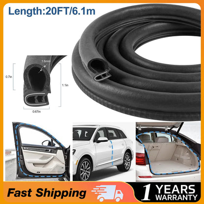 20Ft Rubber Edge Trim Seal Strip for