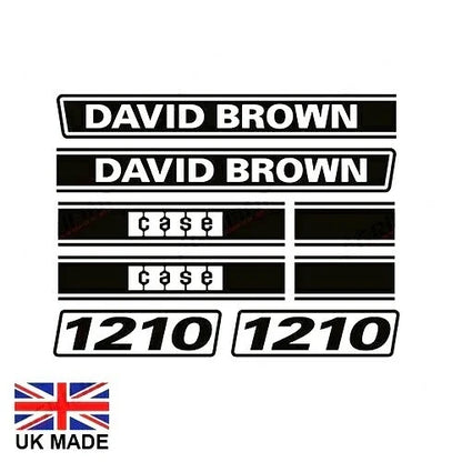 Decal Set for David Brown 1210 Tractors (1970–1980)