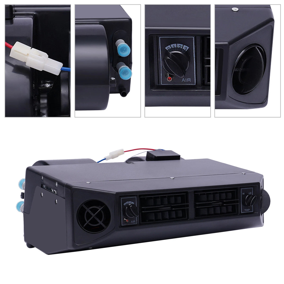 12V Universal Car Under Dash A/C Evaporator Kit - Heat & Cool, 3 Speed