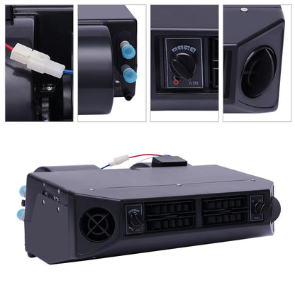 12V Universal Car Under Dash A/C Evaporator Kit - Heat & Cool, 3 Speed