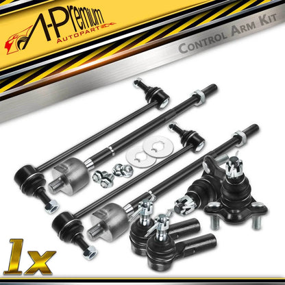 Set of 8 Front Sway Bar Tie Rod Ball Joints for Toyota RAV4 (2001–2003)